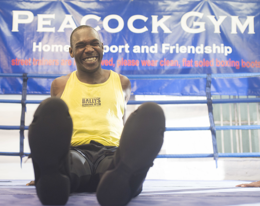 Exclusive - Ovill McKenzie trains at Peacock Gym, London, England, 26.11.14
