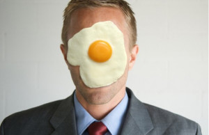 egg on face