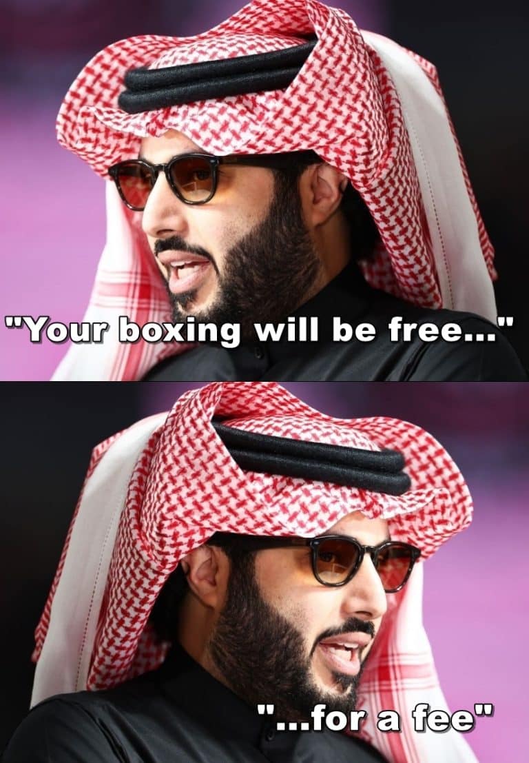 Notes from the Boxing Underground: Talkin' Turki - Boxing Image